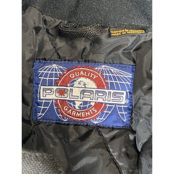 Polaris DuPont Thermolite Size Large Motorcycle Snowmobile Jacket Racing Black - Picture 4 of 16